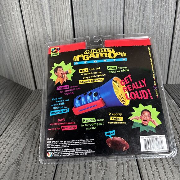 1996 Yes! Mighty Megamouth Megaphone Sports Toy with 4 Sound Effects NEW -READ - Picture 4 of 5